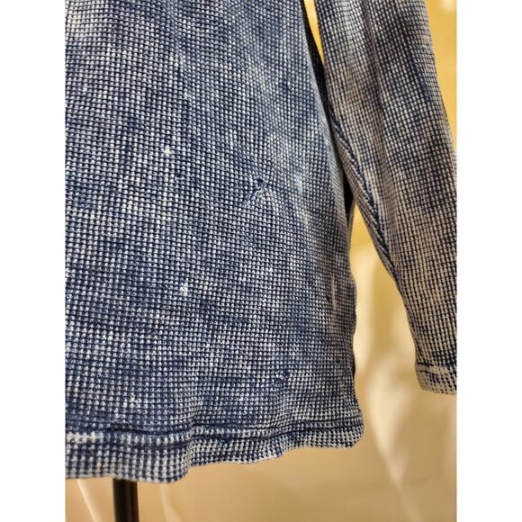 Vtg 90s Produce Studio Home Grown Waffle Knit Cotton Button Tunic Top XL Artsy - Picture 8 of 11